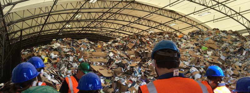 Green Check Businesses Tour Recycling Center