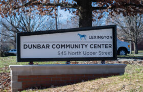 Monument sign at the Dunbar Community Center, Jan. 12, 2026. Photo by Raquel López Rodríguez